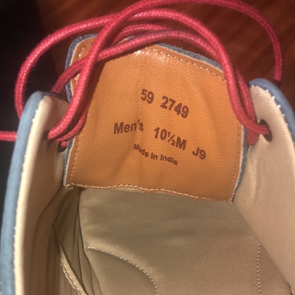 Mens J&M Blue soft leather wingtips - Picture 7 of 7